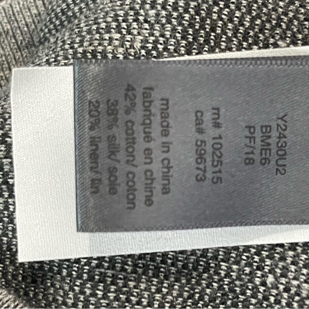 John Varvatos Silk Blend Light Heather Grey Henley L - Picture 7 of 9